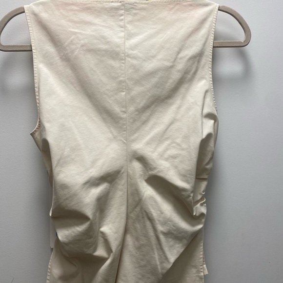 COS cowl neck gathered sleeveless top white - Picture 5 of 5